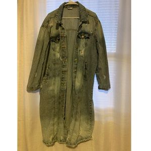 Distressed Jean Trench!